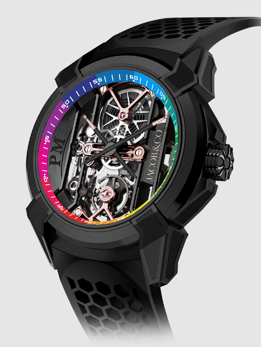 Fake Jacob & Co epic x producer michael BLACK TITANIUM EX110.21.AC.AC.A watch